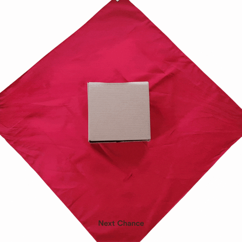 Furoshiki - Ginger - Reusable gift wrap made of salvaged fabric
