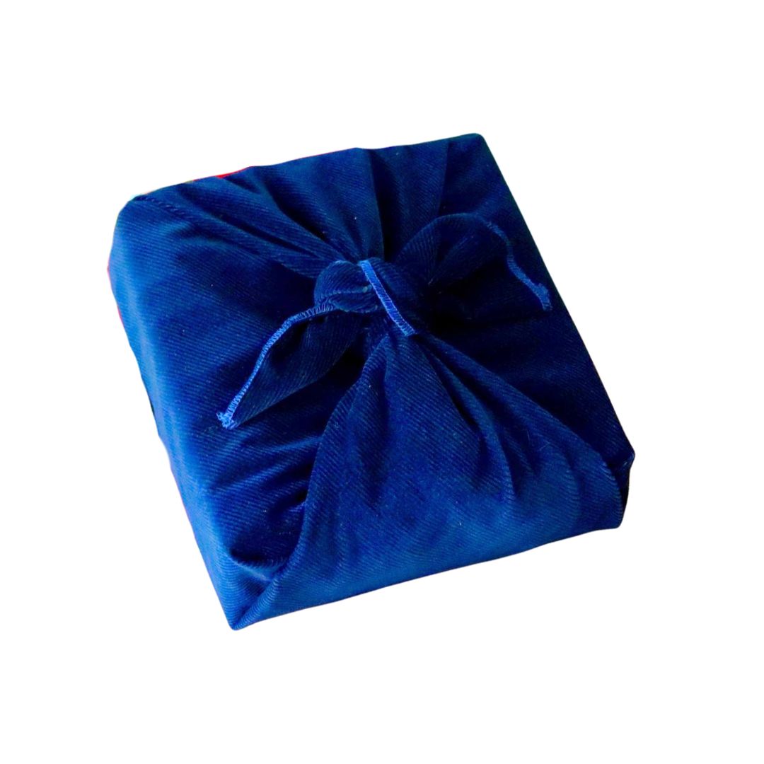 Emballage cadeau réutilisable Furoshiki - Velours côtelé crépuscule