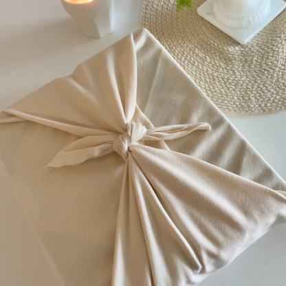 Next Chance_Furoshiki Crème_Emballage cadeau tissu écologique