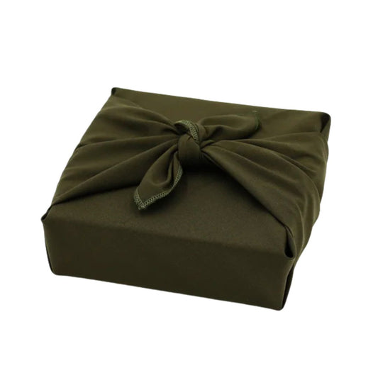 Emballage cadeau réutilisable Furoshiki - Kaki